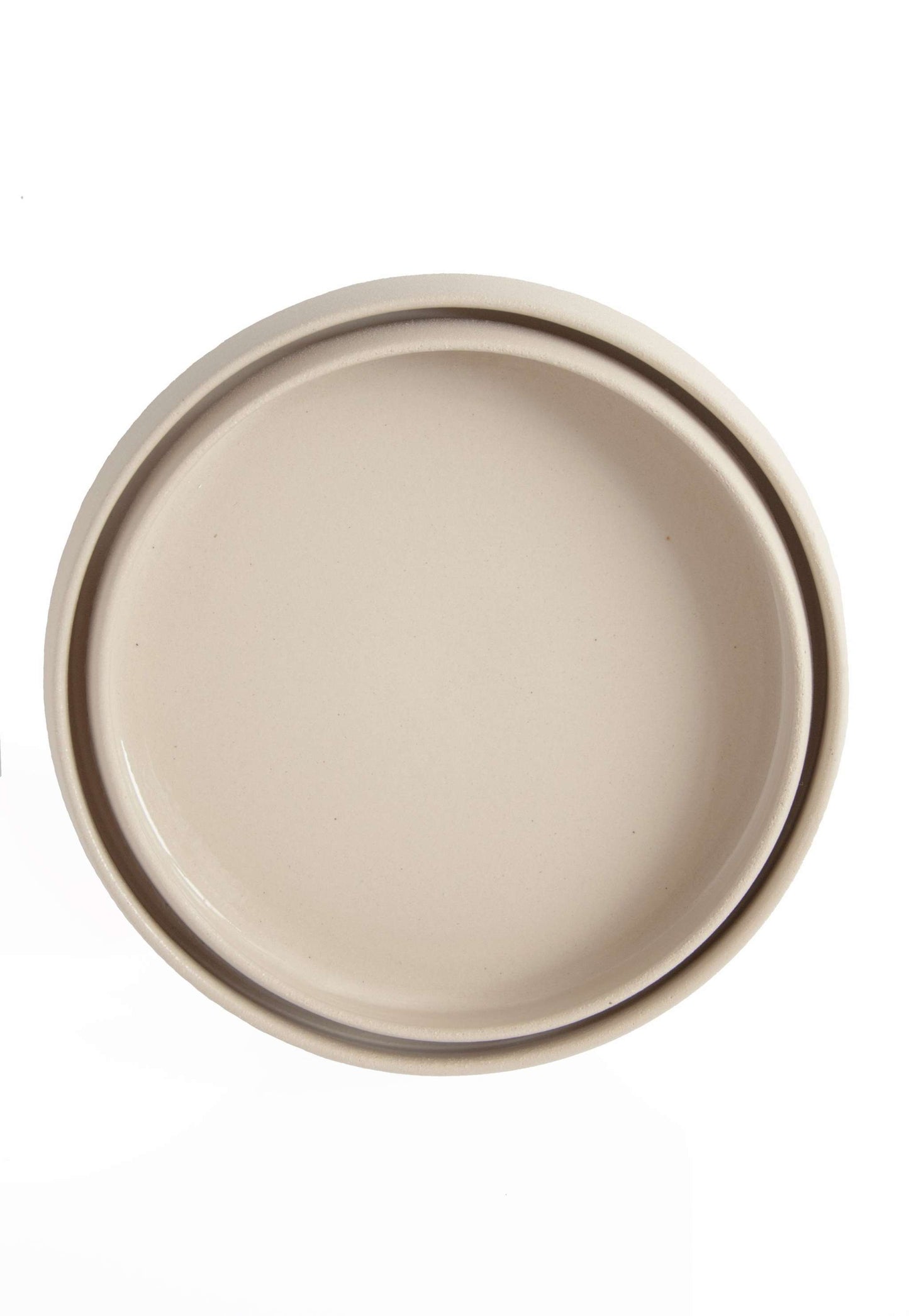 Transparent Glaze Stoneware Dinner Plates with High Sides