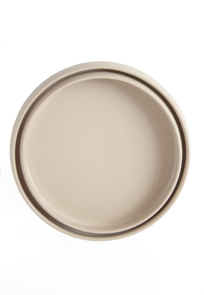 Transparent Glaze Stoneware Dinner Plates with High Sides