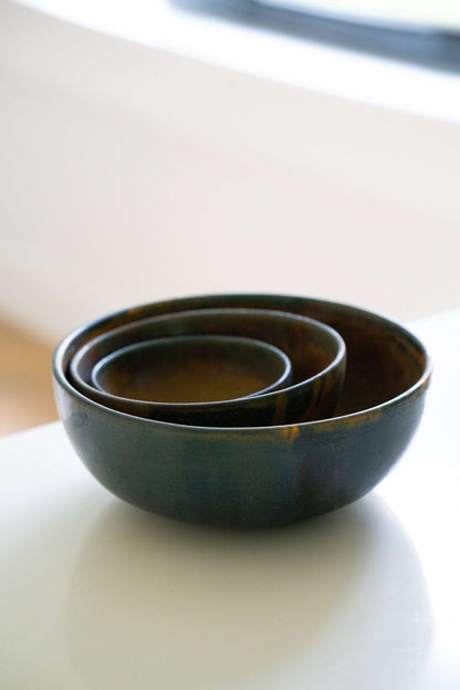 Rust - Stoneware Nesting Bowl Set