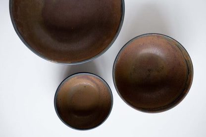 Rust - Stoneware Nesting Bowl Set