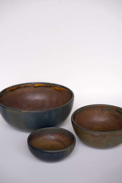 Rust - Stoneware Nesting Bowl Set