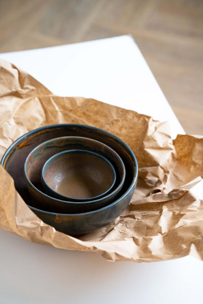 Rust - Stoneware Nesting Bowl Set
