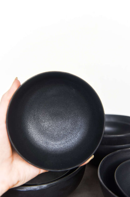 Black - Stoneware Sauce Bowl