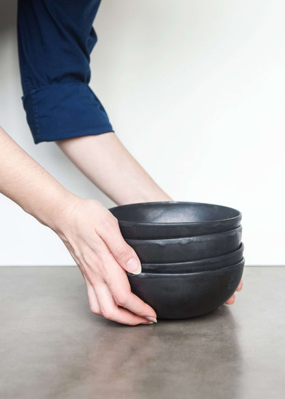 Black - Stoneware Bowl
