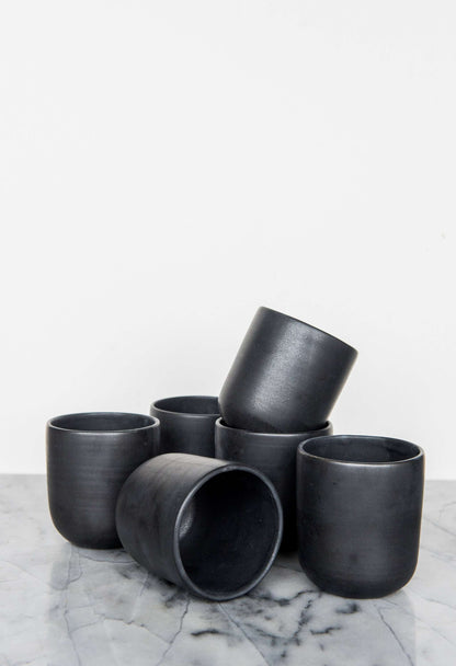 Black Matte - Stoneware Coffee and Tea