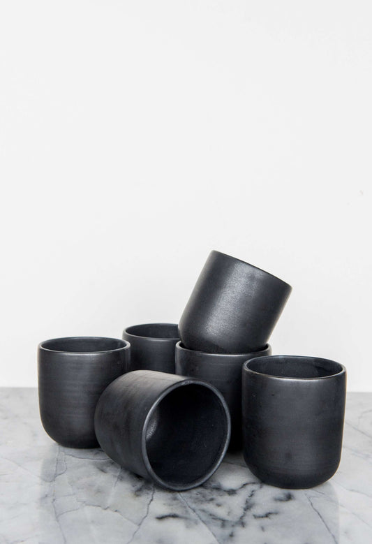 Black Matte - Stoneware Coffee and Tea