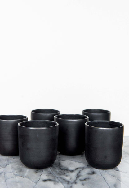 Black Matte - Stoneware Coffee and Tea