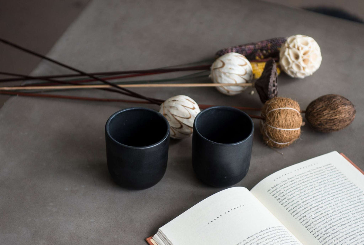 Black Matte - Stoneware Coffee and Tea