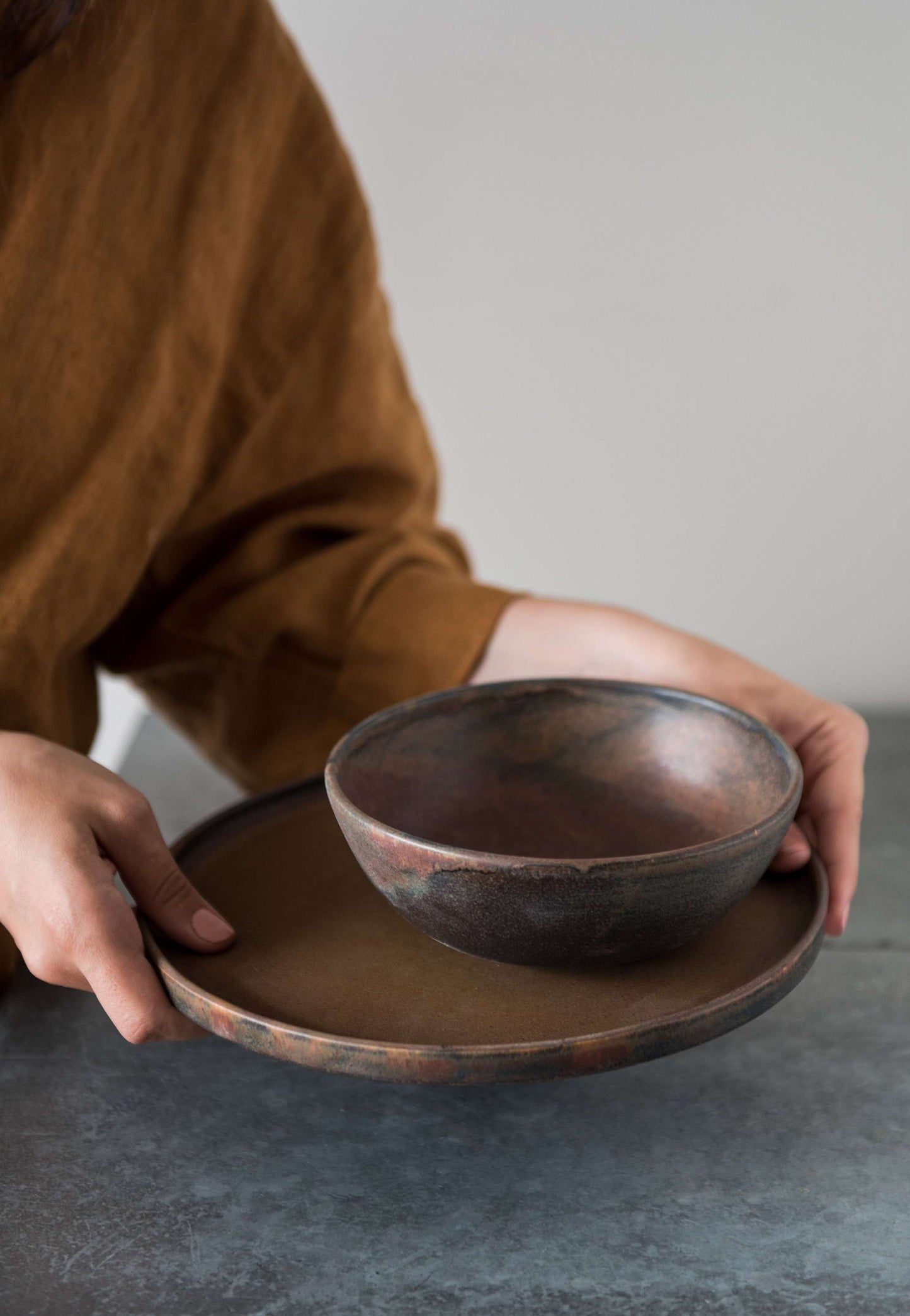 Rust - Stoneware Soup Bowl