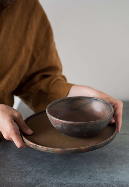 Rust - Stoneware Soup Bowl