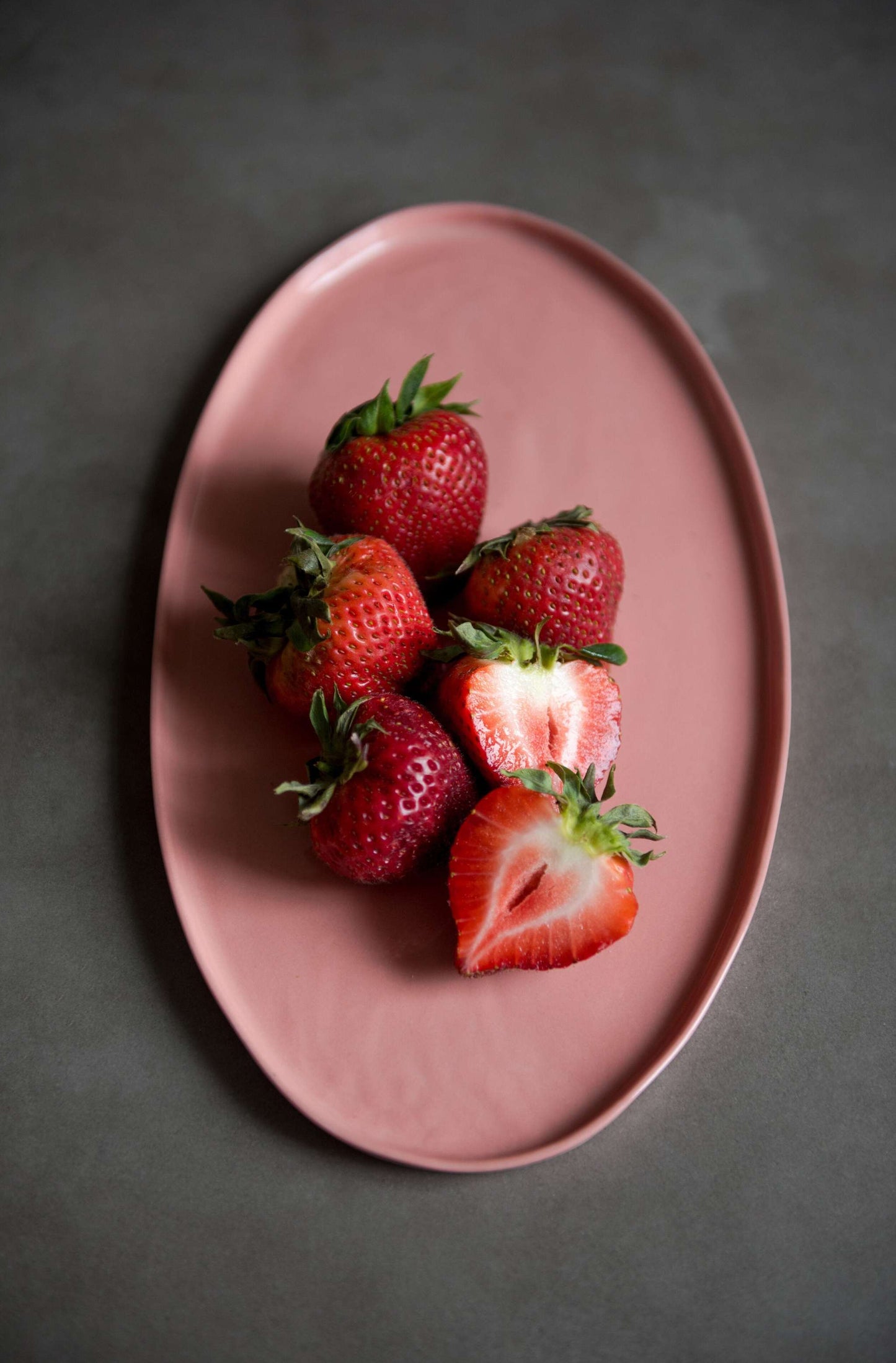 Powder Pink - Porcelain Oval Platter