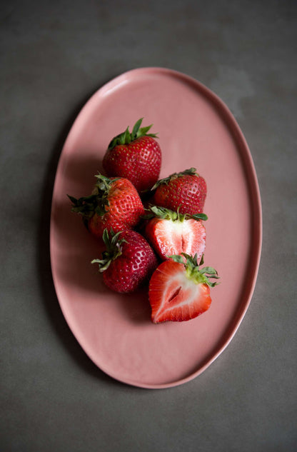 Powder Pink - Porcelain Oval Platter