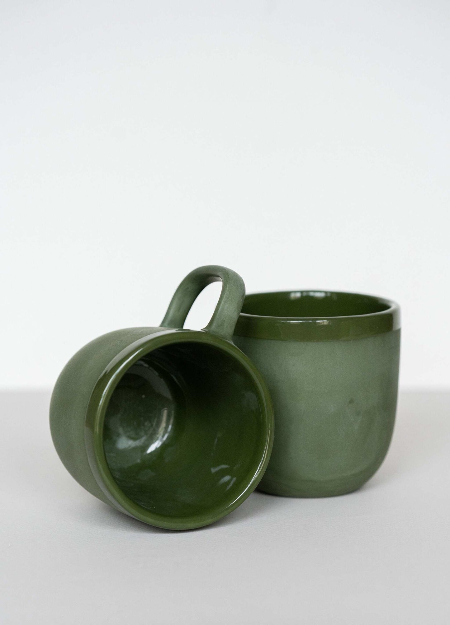 Green - Porcelain Coffee Mug