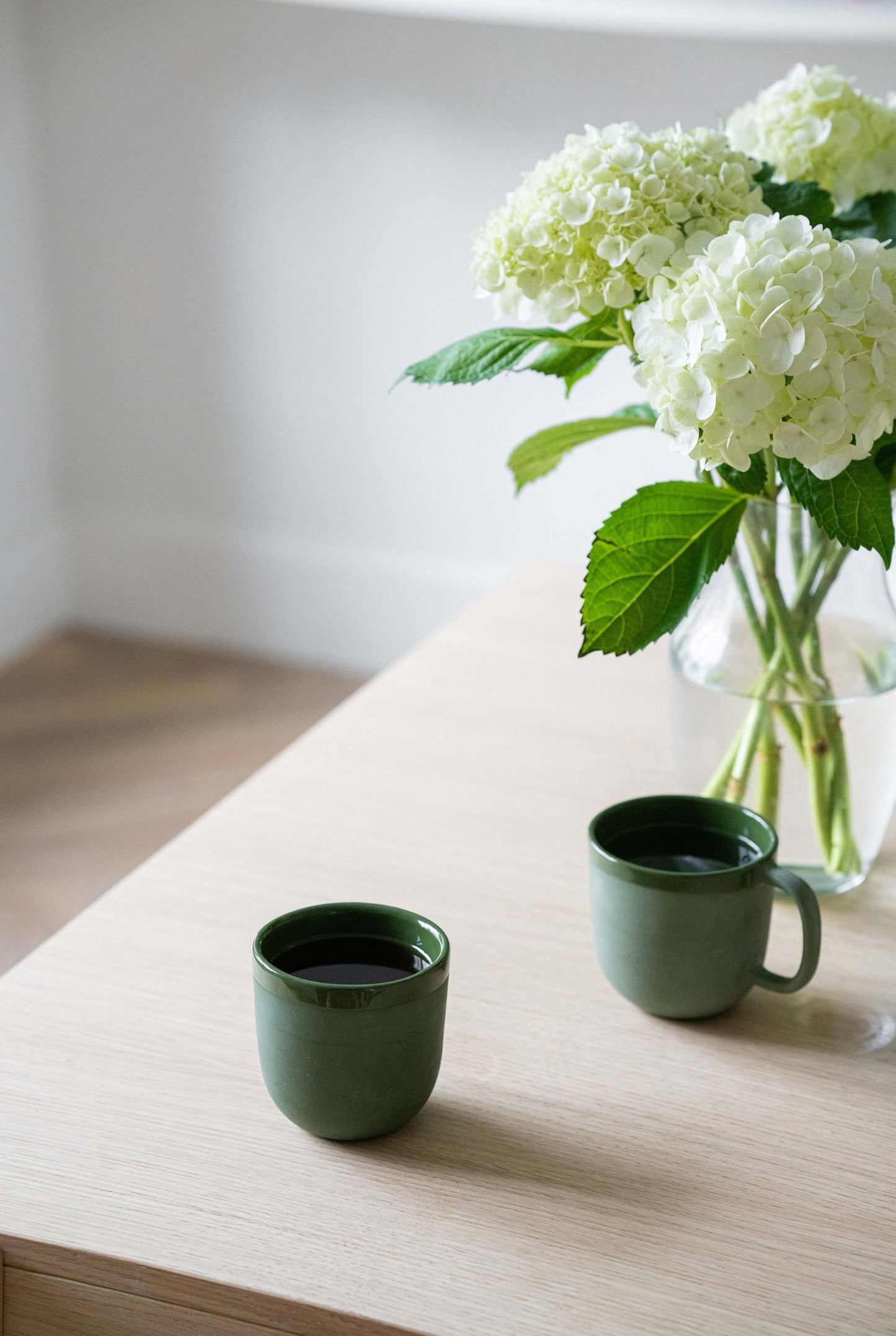 Green - Porcelain Coffee Cup.