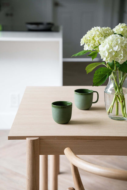 Green - Porcelain Coffee Cup.