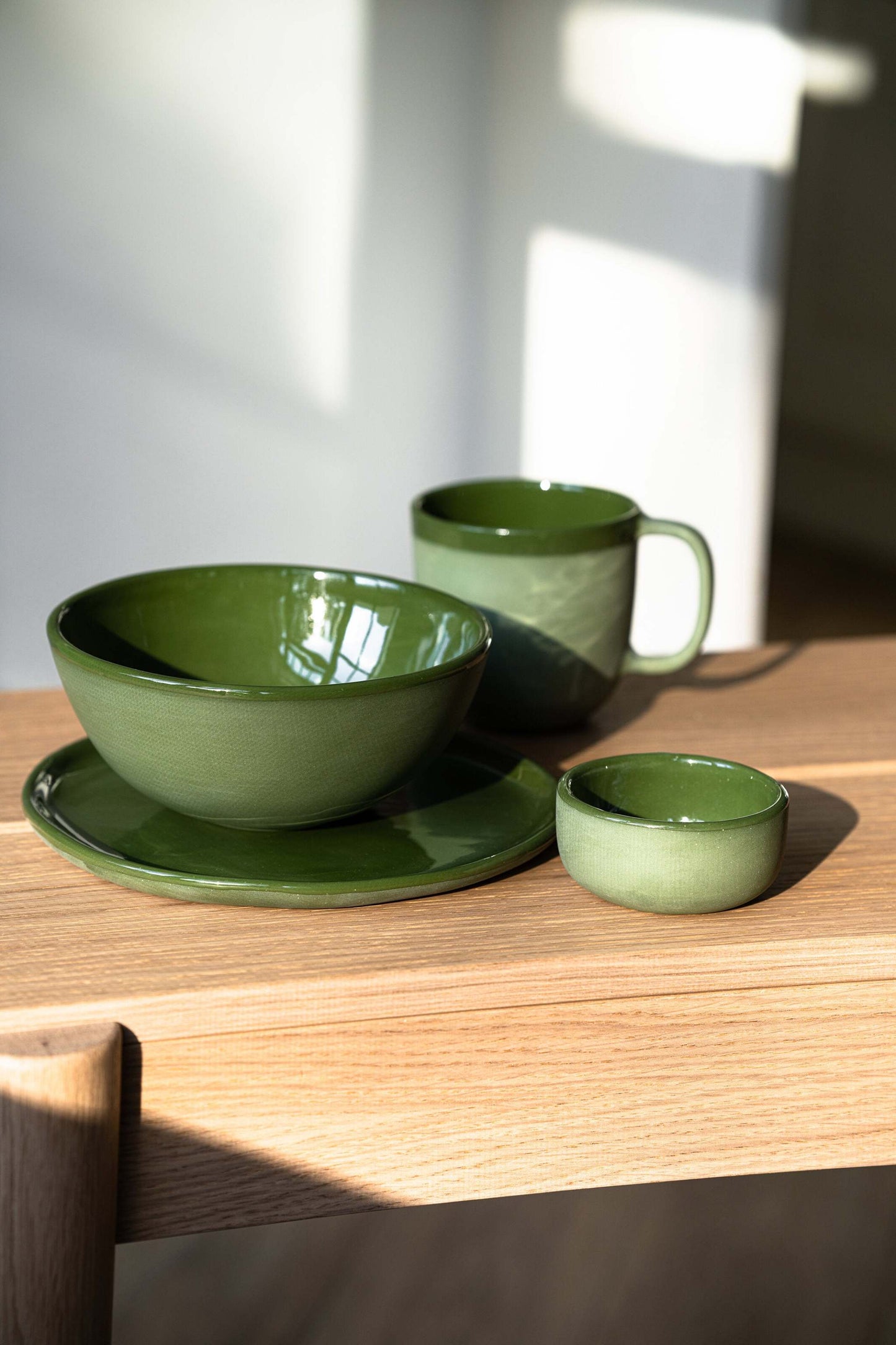 Green - Porcelain Sauce Bowl