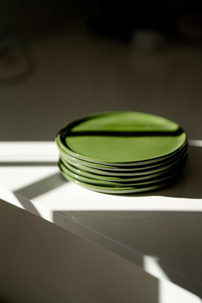 Green - Porcelain Dinner Plates