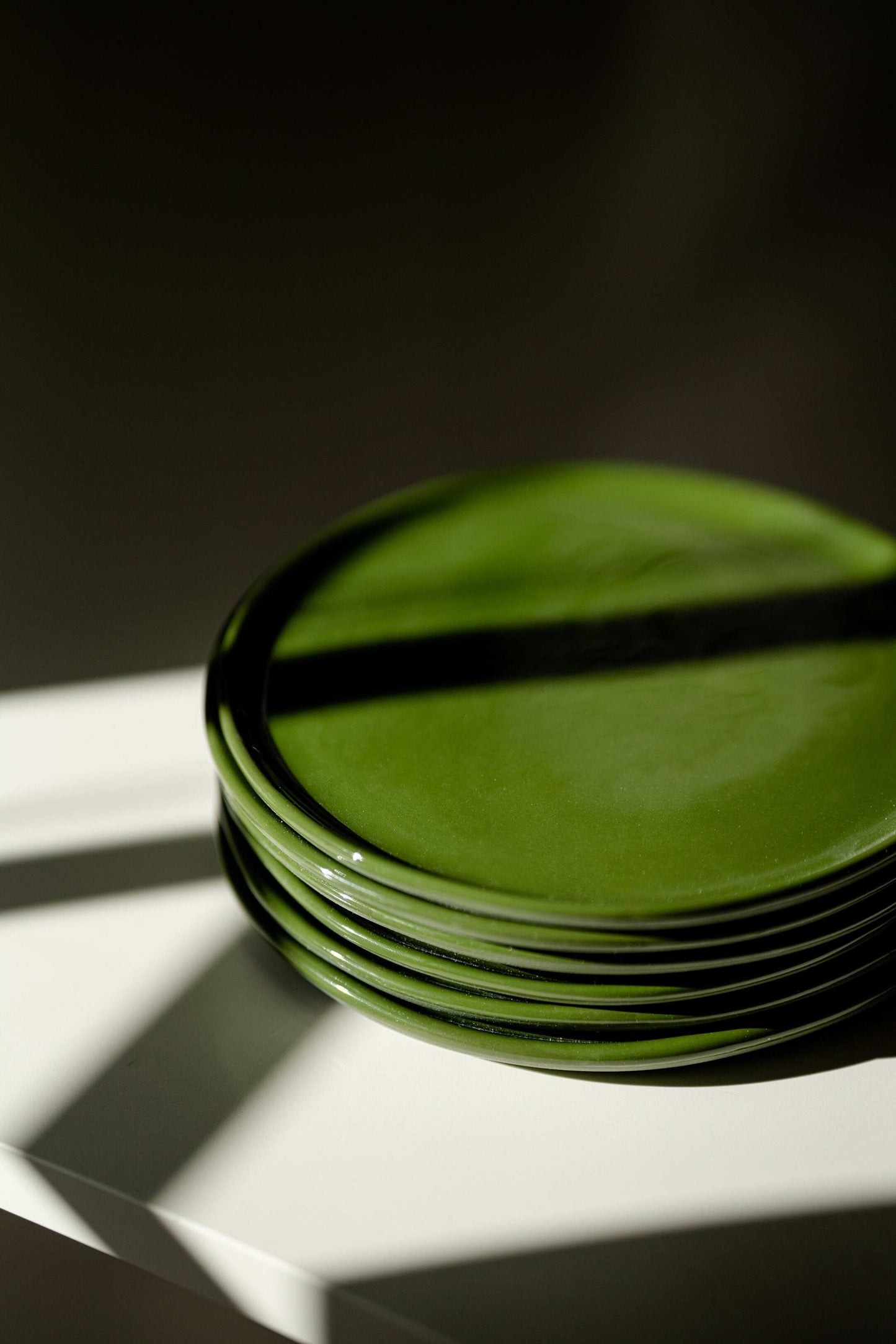 Green - Porcelain Dinner Plates