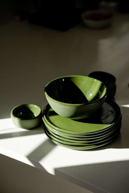 Green - Porcelain Dinner Plates