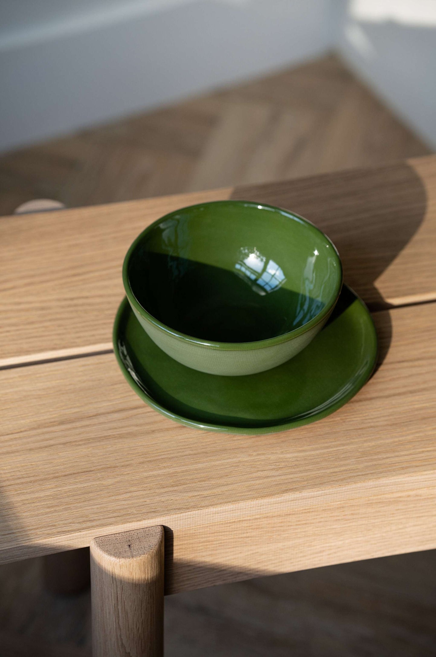 Green - Porcelain Dinner Plates