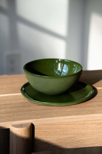 Green - Porcelain Dinner Plates