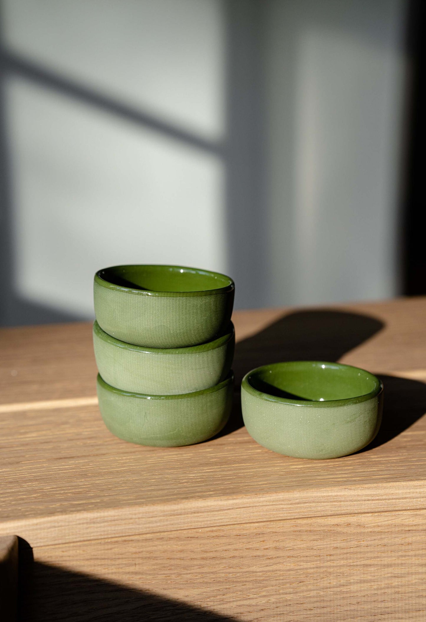 Green - Porcelain Sauce Bowl