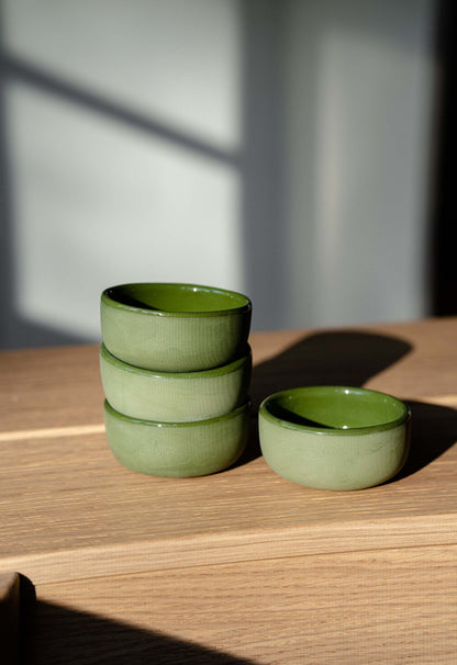 Green - Porcelain Sauce Bowl