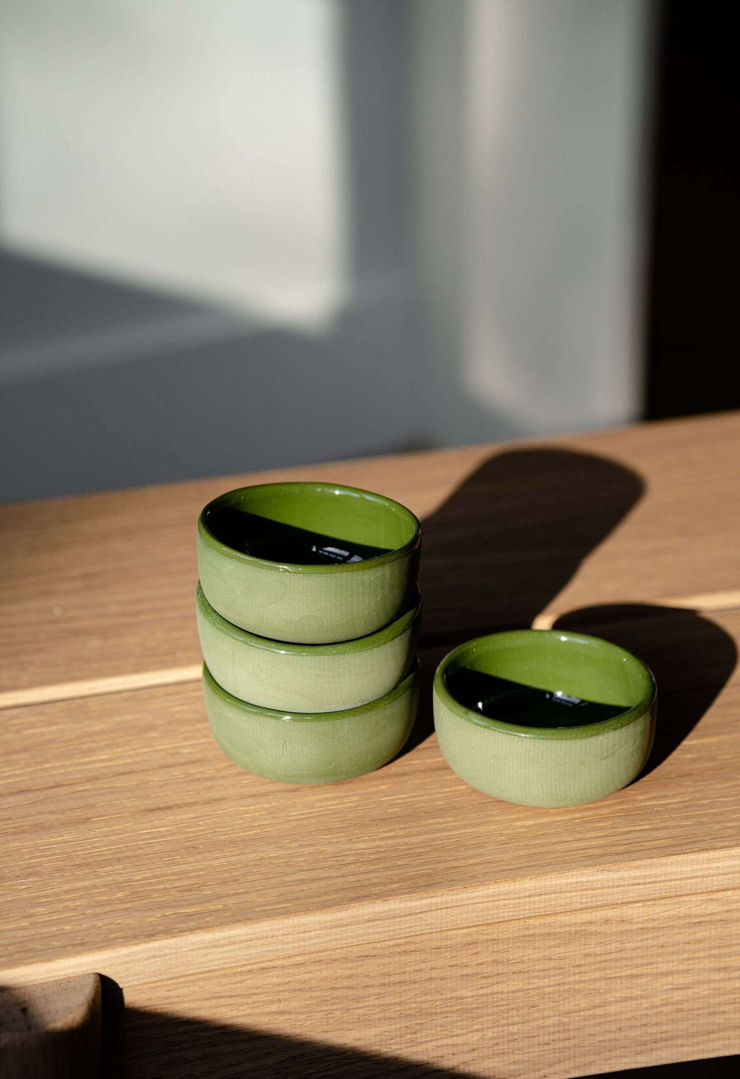 Green - Porcelain Sauce Bowl