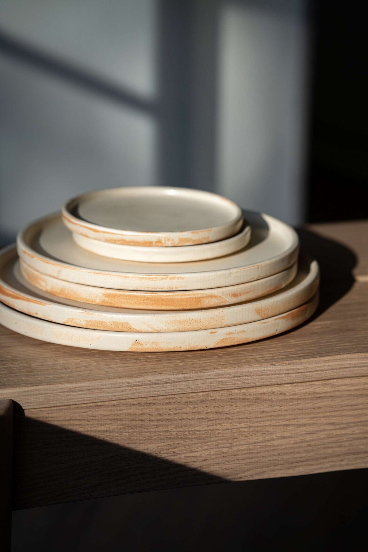 Beige Matte - Stoneware Dinner Plates