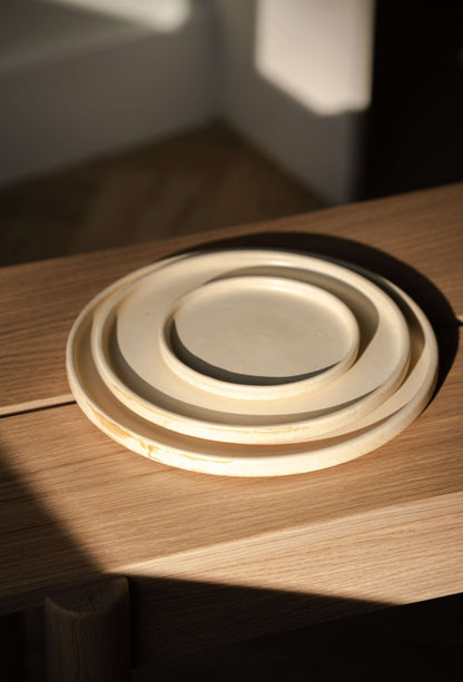 Beige Matte - Stoneware Dinner Plates