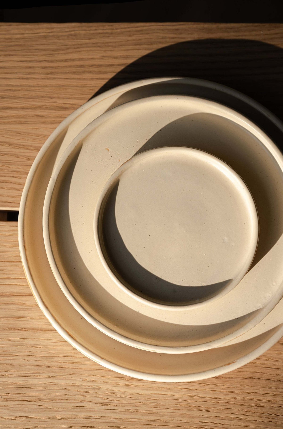 Beige Matte - Stoneware Dinner Plates