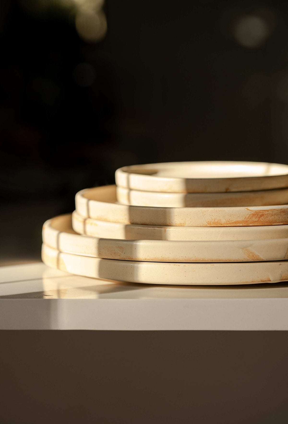 Beige Matte - Stoneware Dinner Plates