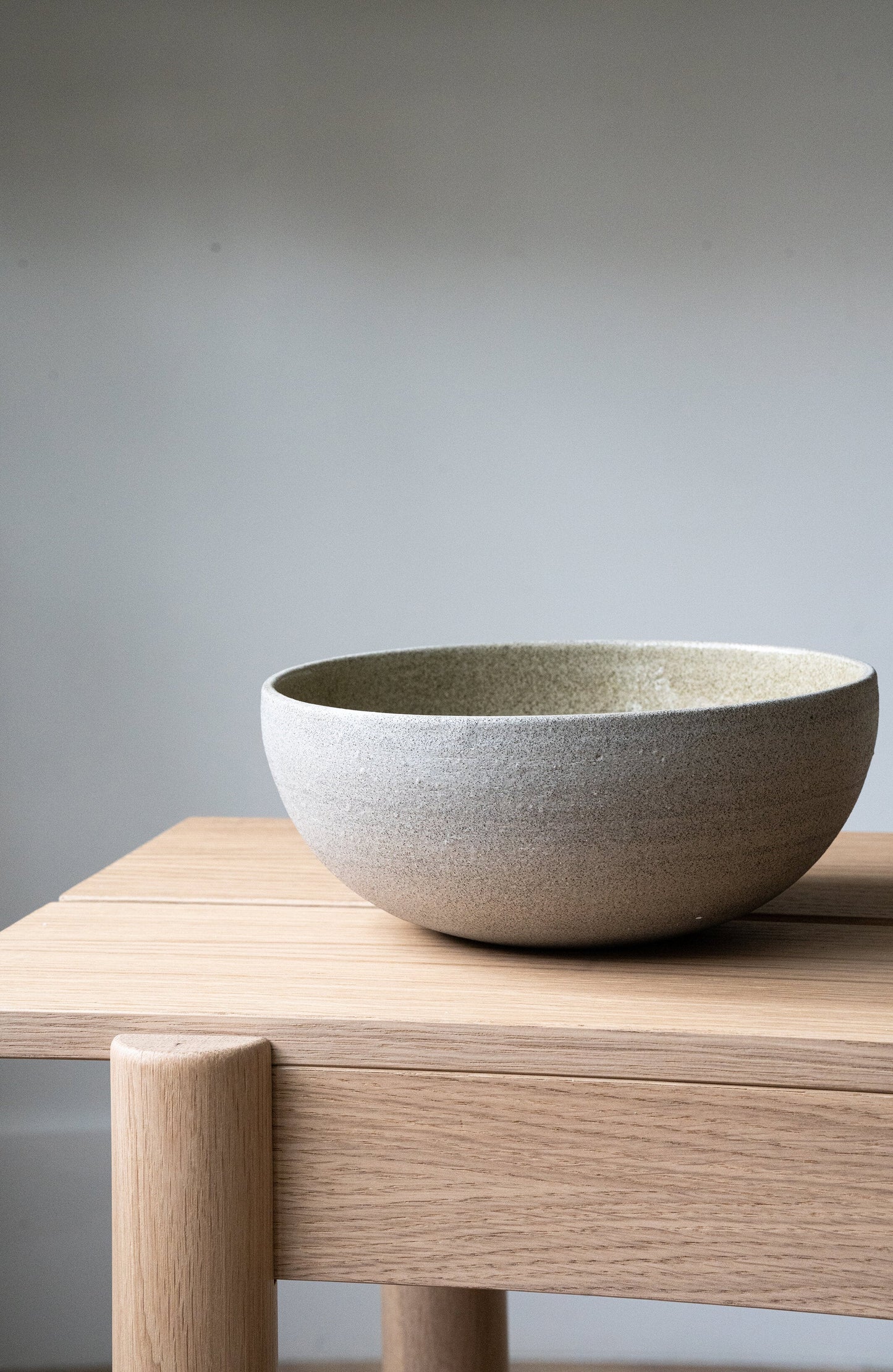 Concrete - Handmade Stoneware Ramen Bowl