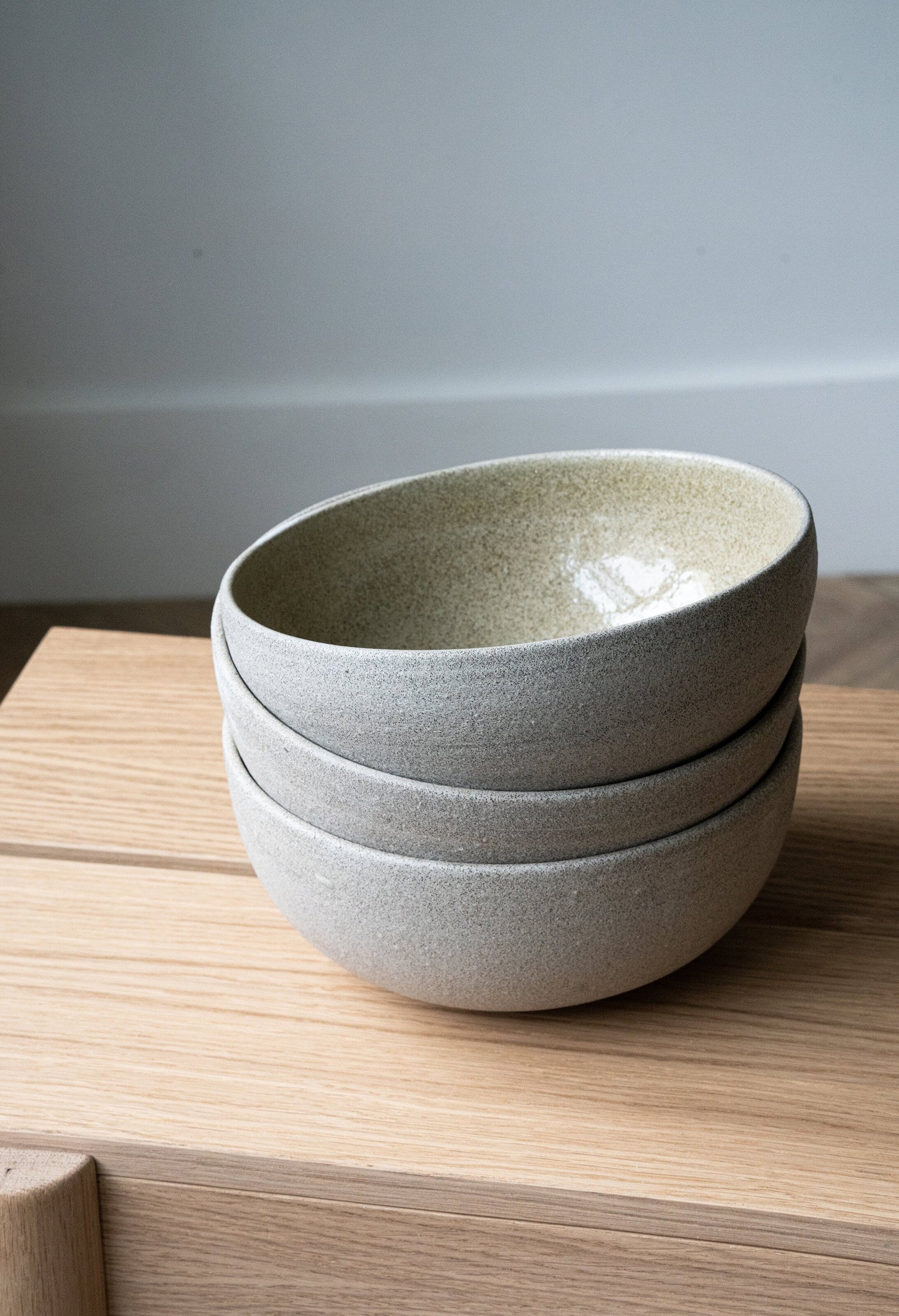 Concrete - Handmade Stoneware Ramen Bowl