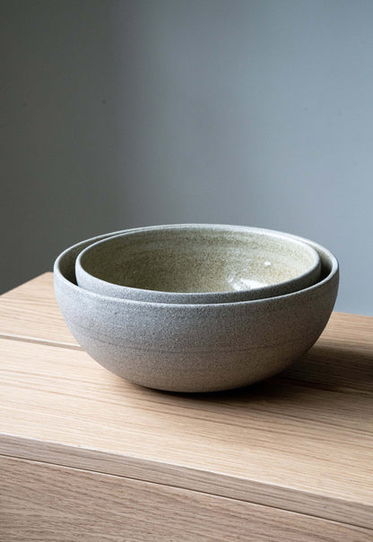 Concrete - Handmade Stoneware Ramen Bowl