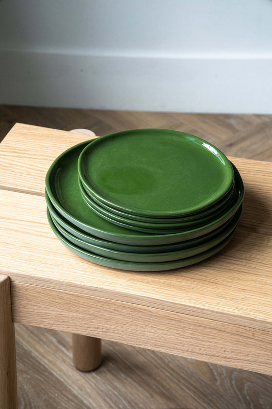 Green - Porcelain Dinner Plates