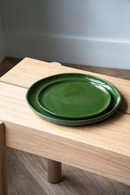 Green - Porcelain Dinner Plates