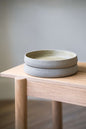 Concrete - Stoneware Salad Plates with High Sides