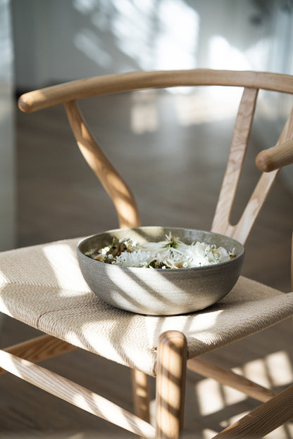 Concrete - Stoneware Large Fruit Bowl