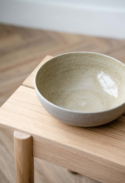 Concrete - Stoneware Large Fruit Bowl