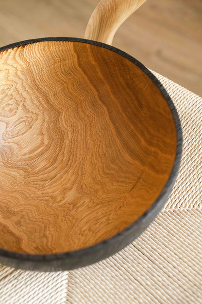 Half Charred Ashwood - Large Bowl