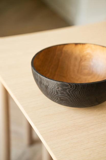 Half Charred Ashwood - Large Bowl