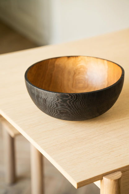 Half Charred Ashwood - Large Bowl