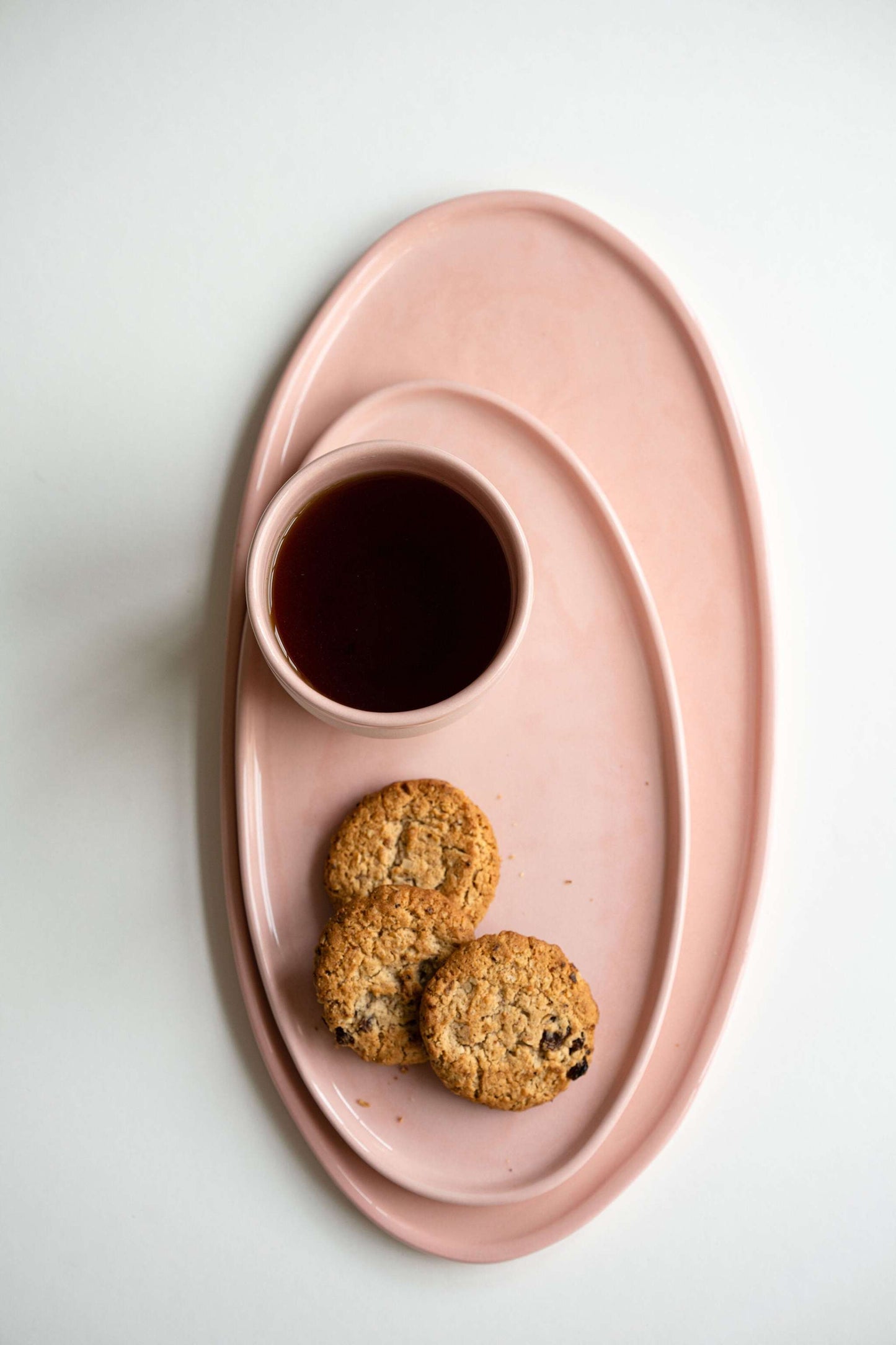Powder Pink - Porcelain Oval Platter