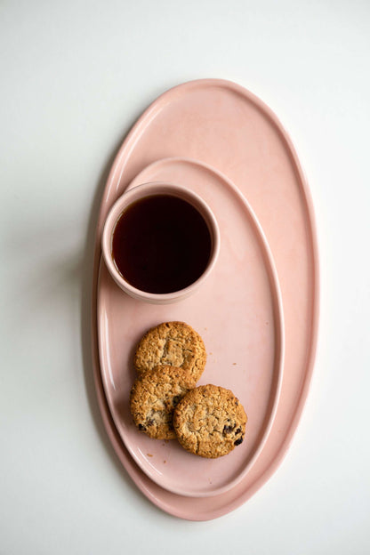 Powder Pink - Porcelain Oval Platter
