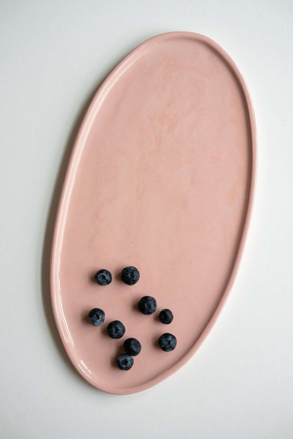 Powder Pink - Porcelain Oval Platter