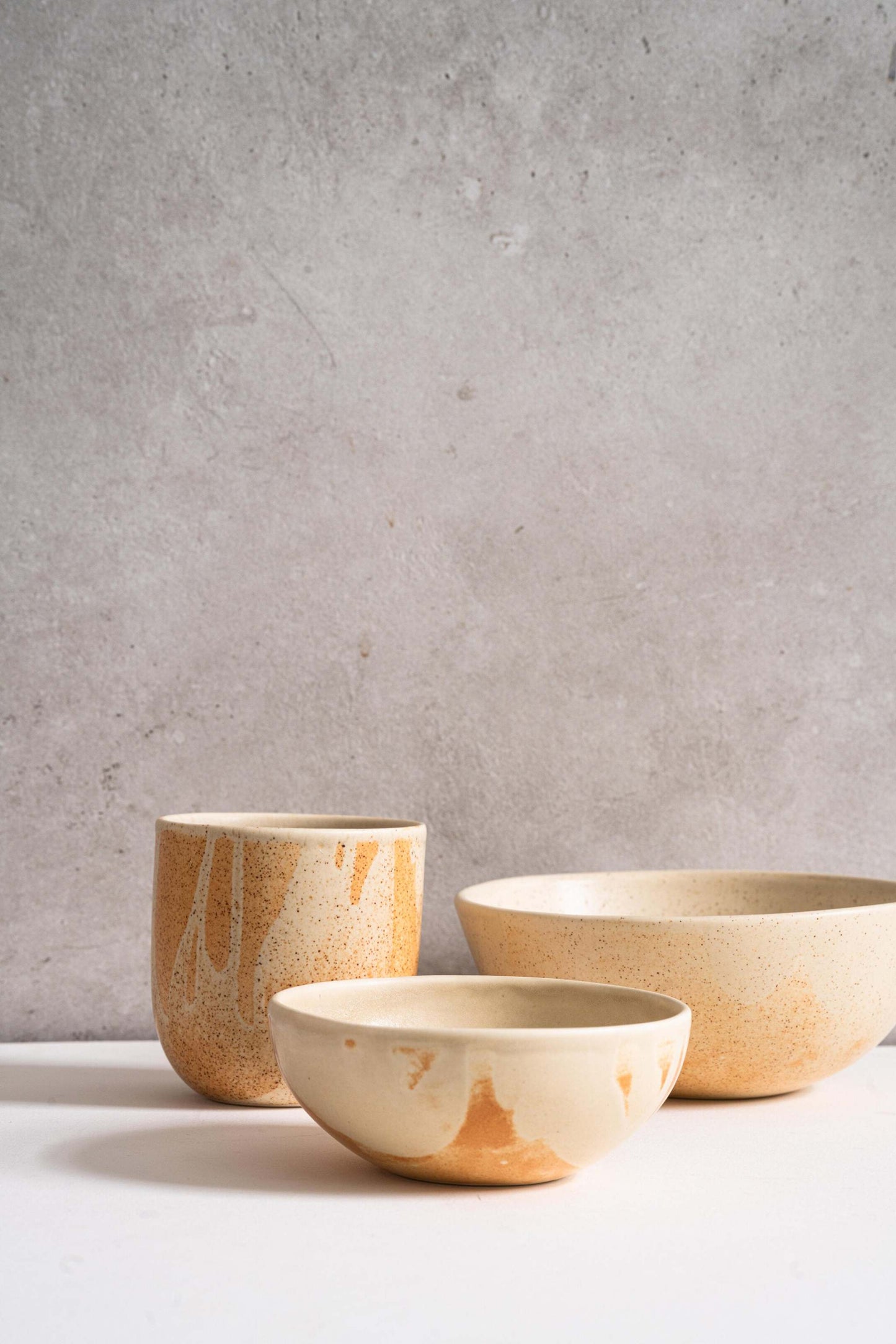 Beige - Stoneware Bowl