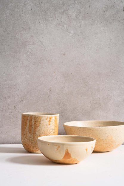 Beige - Stoneware Bowl