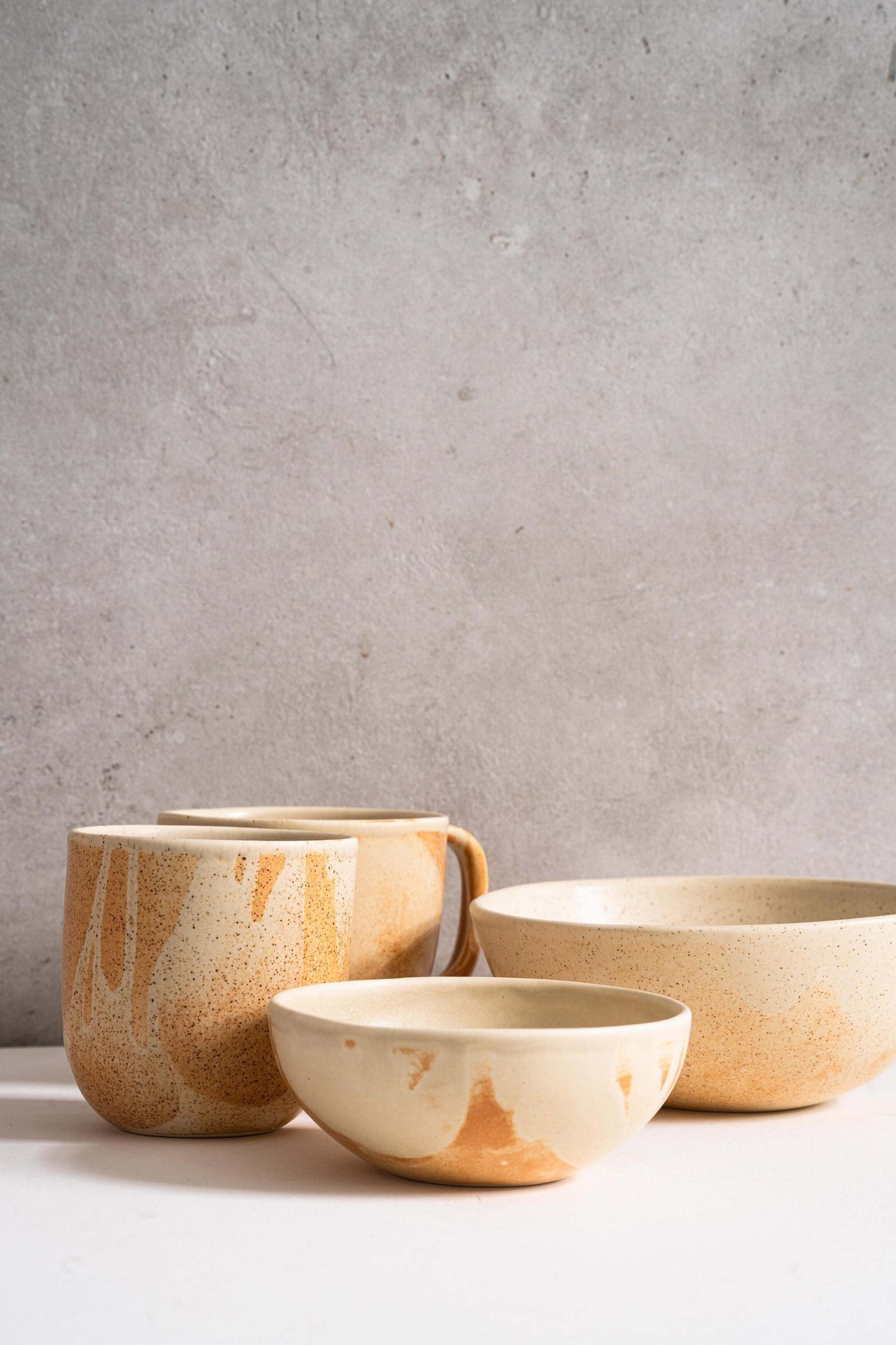Beige - Stoneware Bowl