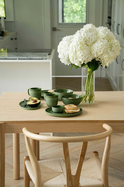 Green - Porcelain Coffee Cup.